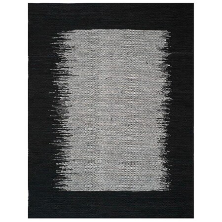Safavieh 4 x 6 ft. Vintage Leather Hand Woven Area Rug Light Grey & Black - Small Rectangle VTL387C-4